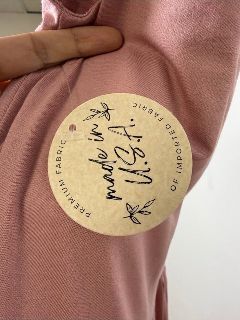 Final Touch Dusty Rose Tank Romper - Picture 3 of 5